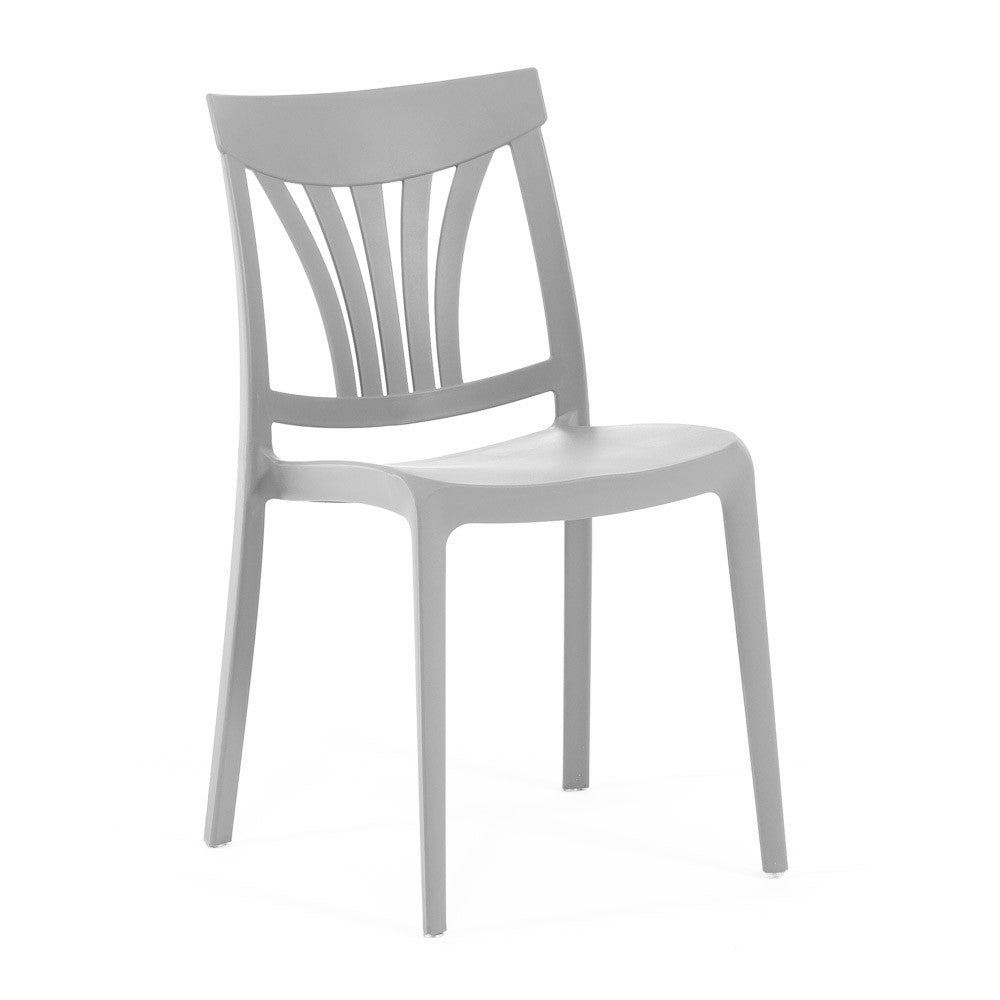 Gina – sedia in polipropilene con schienale classico