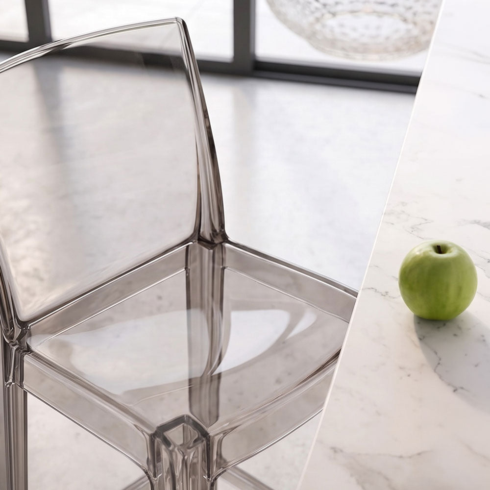 Aura XL – sgabello da cucina in policarbonato trasparente