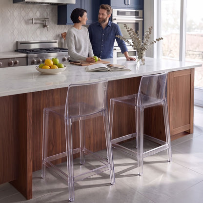 Aura XL – sgabello da cucina in policarbonato trasparente