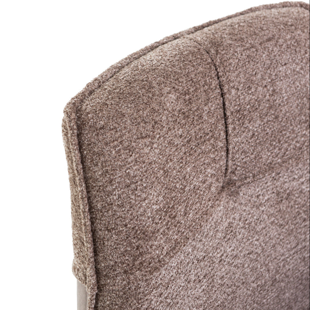 Evelyn – Poltroncina in doppio tessuto con gambe in metallo