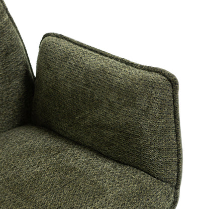 Evelyn – Poltroncina in doppio tessuto con gambe in metallo