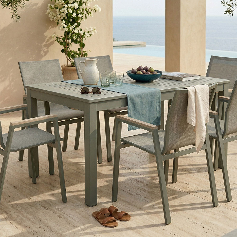 SET PRODUŽIVI STOL ALVARO + 6 DEVA